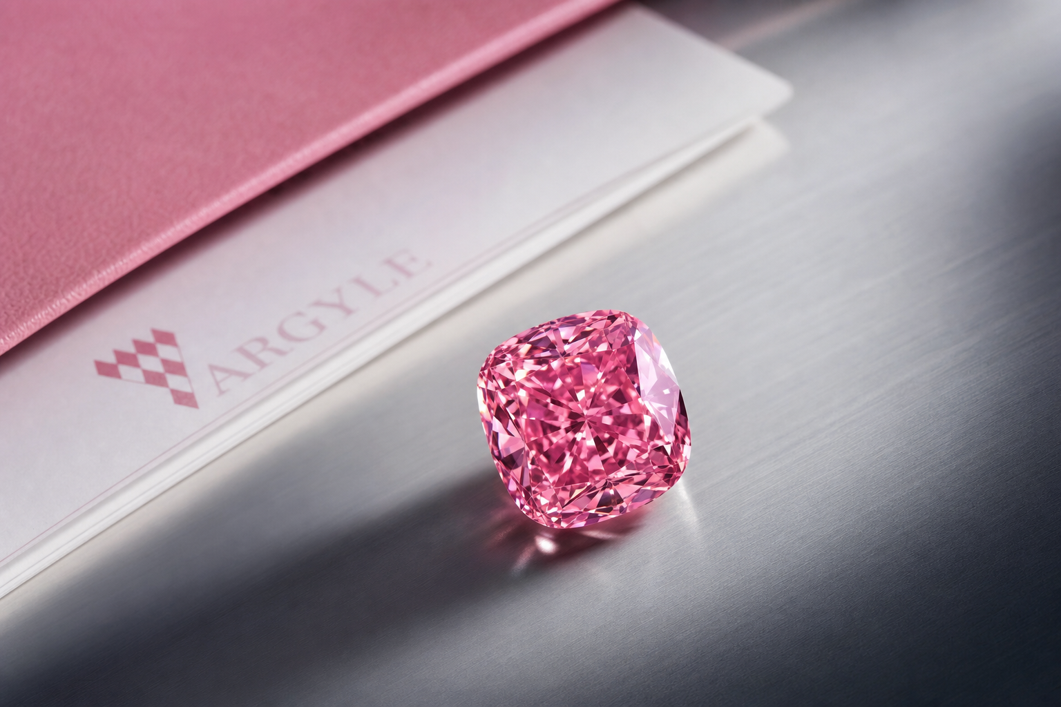 3 carat Argyle Fancy Vivid Pink diamond with Argyle certificate