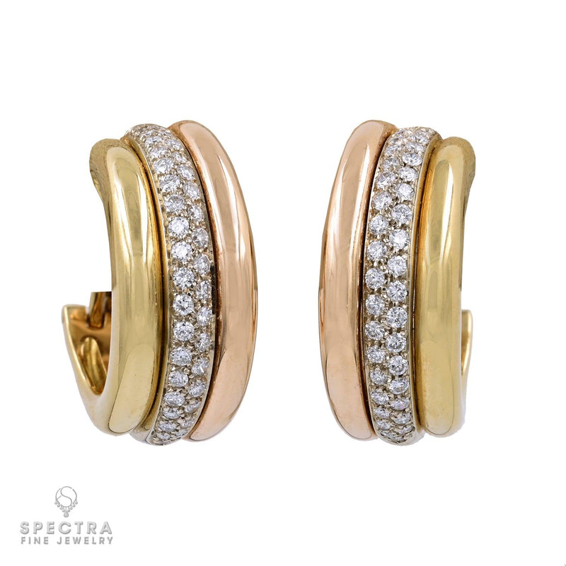 Cartier Trinity Vintage Diamond Earrings
