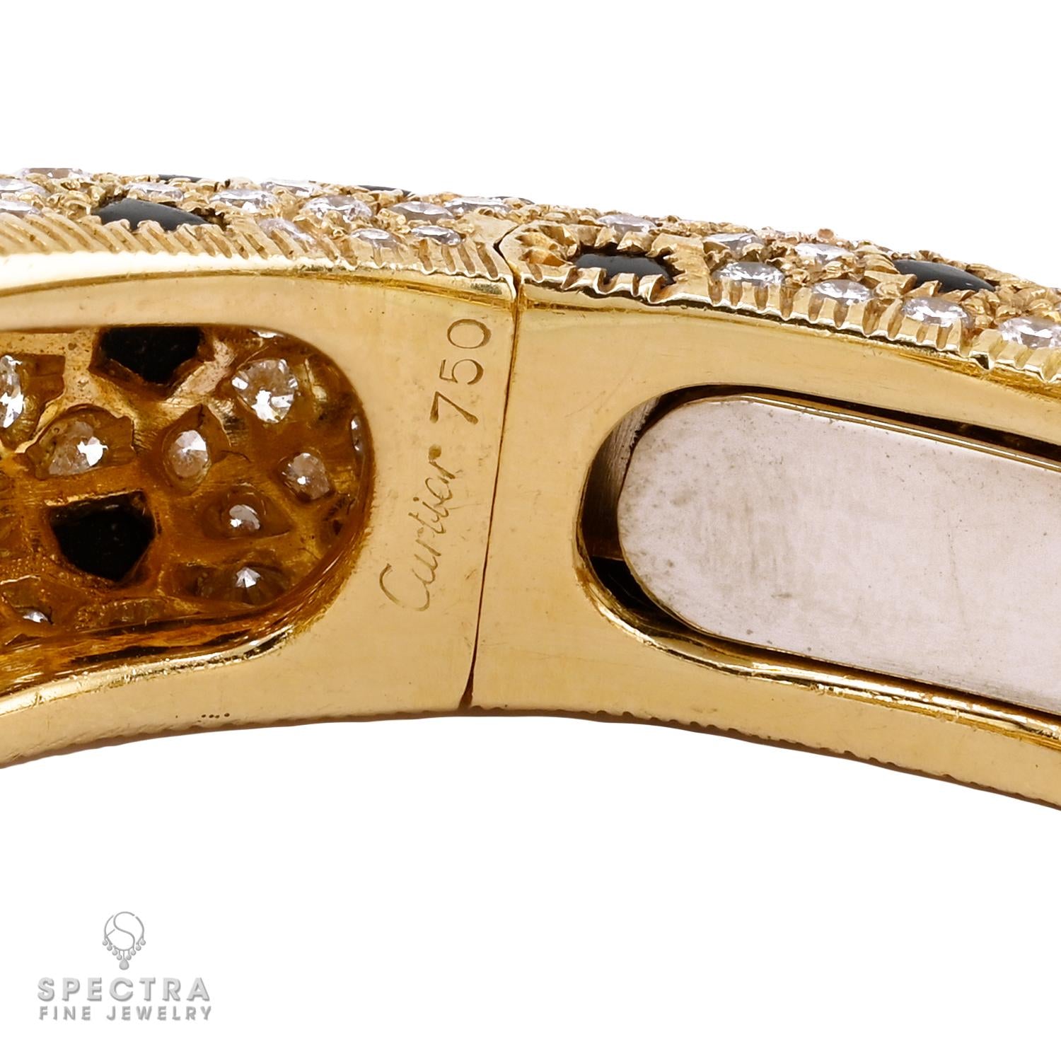 Cartier Panthère bangle 18K gold maker's mark